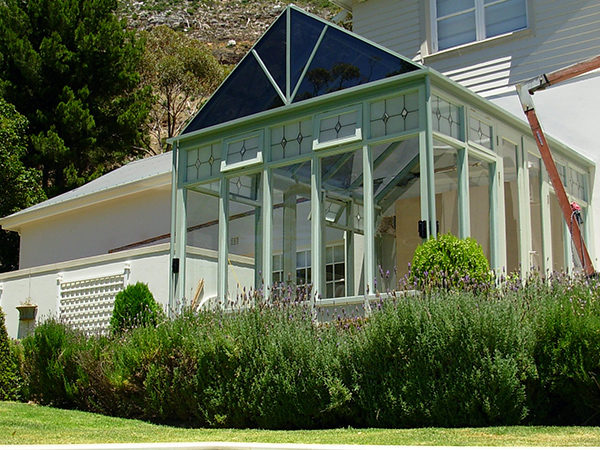 Victorian conservatory in front garden