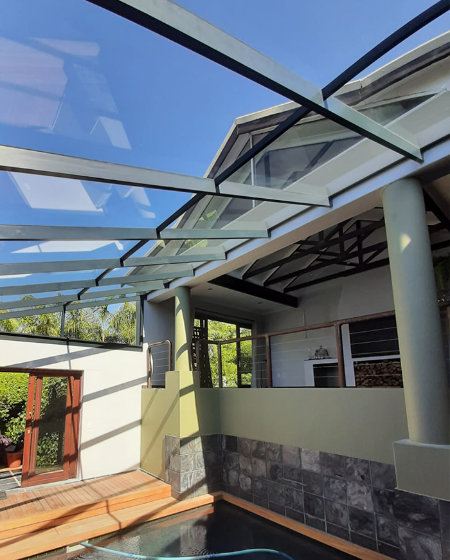 Inside view of a beautiful lean-to conservatory